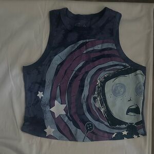 Hot Topic Coraline Tank Top - Blue and Purple